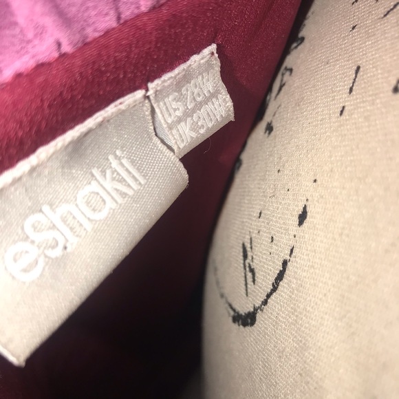 eShakti • pink floral ruffle midi dress - Picture 6 of 6